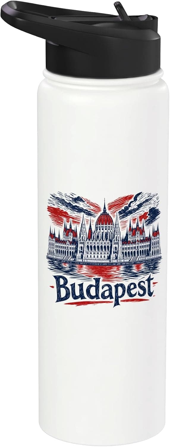Budapest Skyline Vintage Illustration — Budapest apparel design