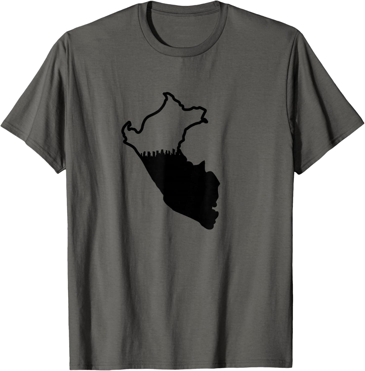 Cool Peru Country Outline Lima City Skyline — Peru apparel design