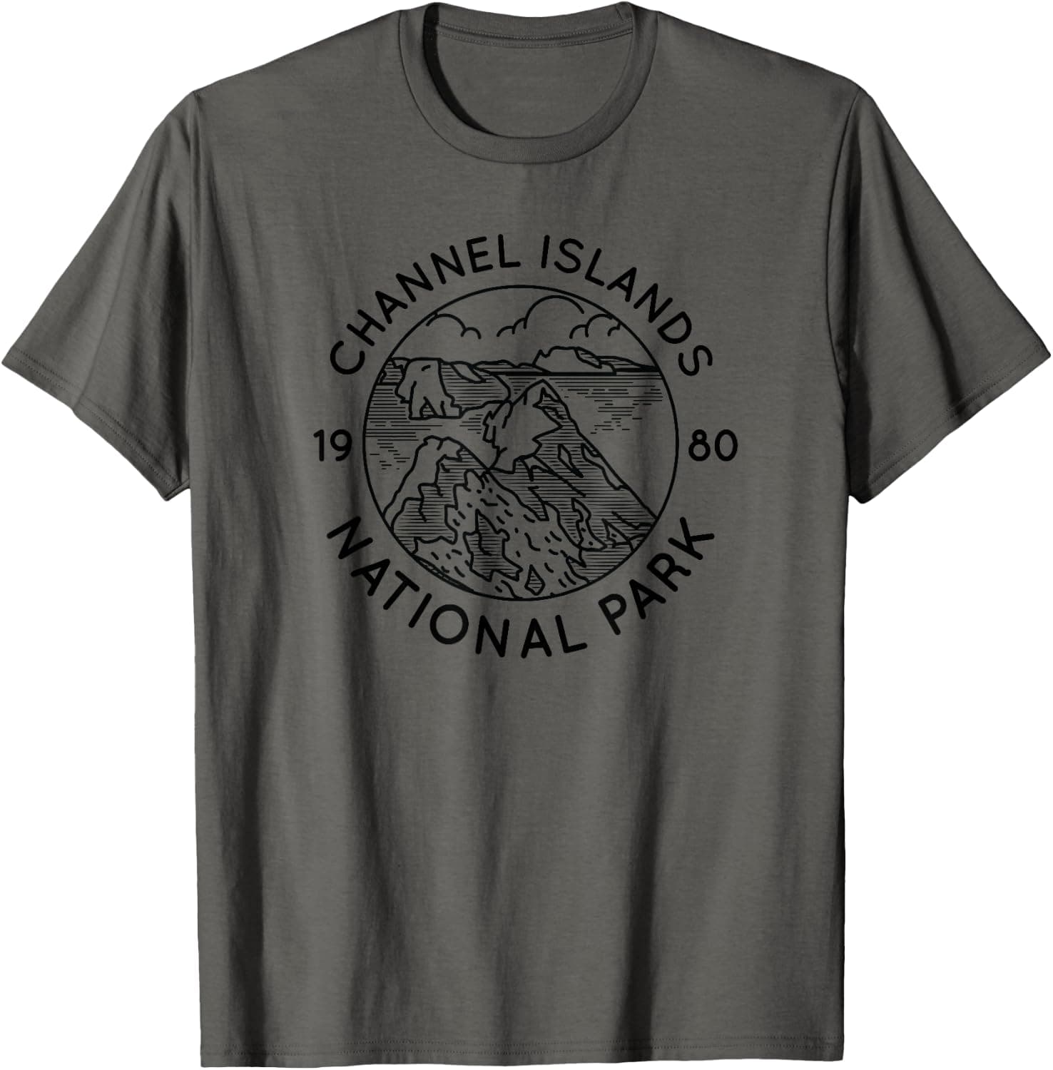 Channel Islands National Park Cool Black Line Art Outdoor — Channel Islands National Park apparel design