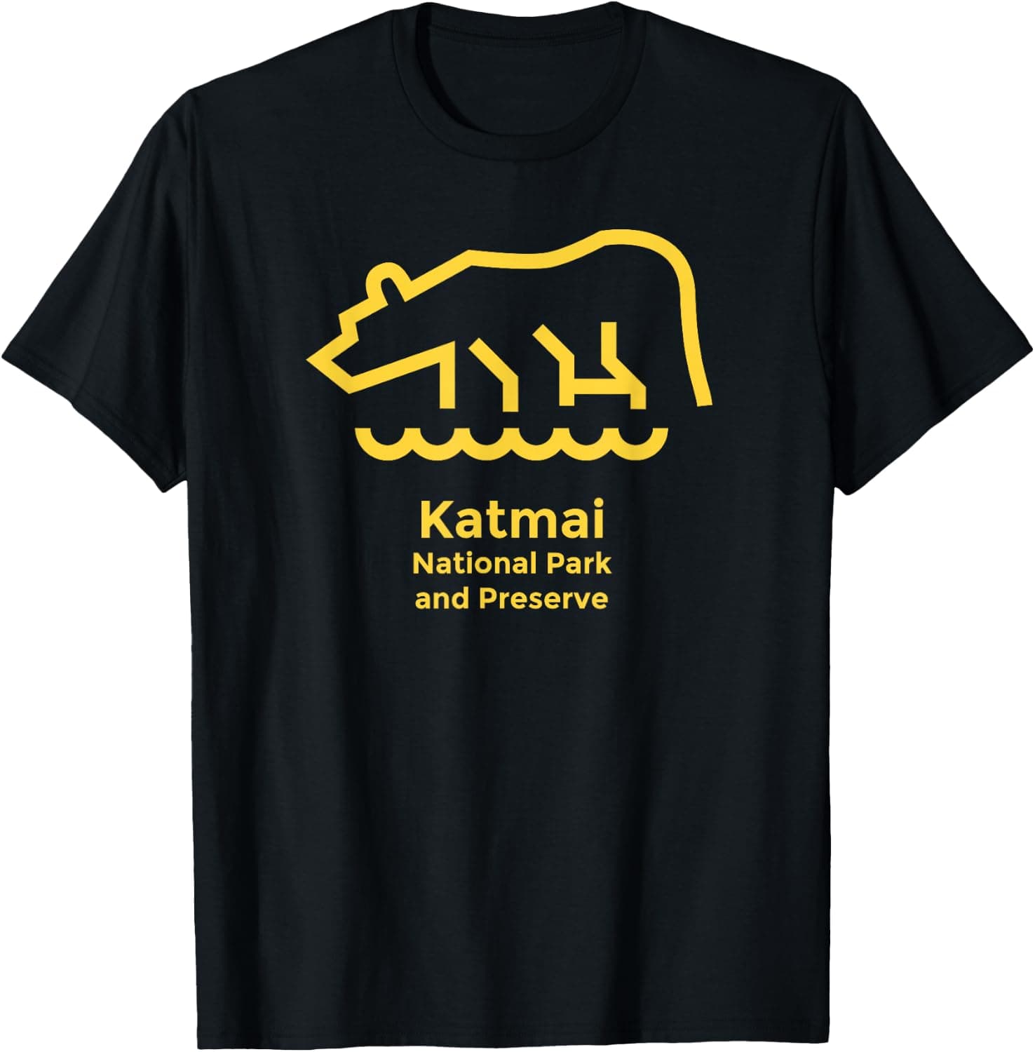 Katmai National Park Alaska Minimalist Retro Graphic — Katmai National Park apparel design
