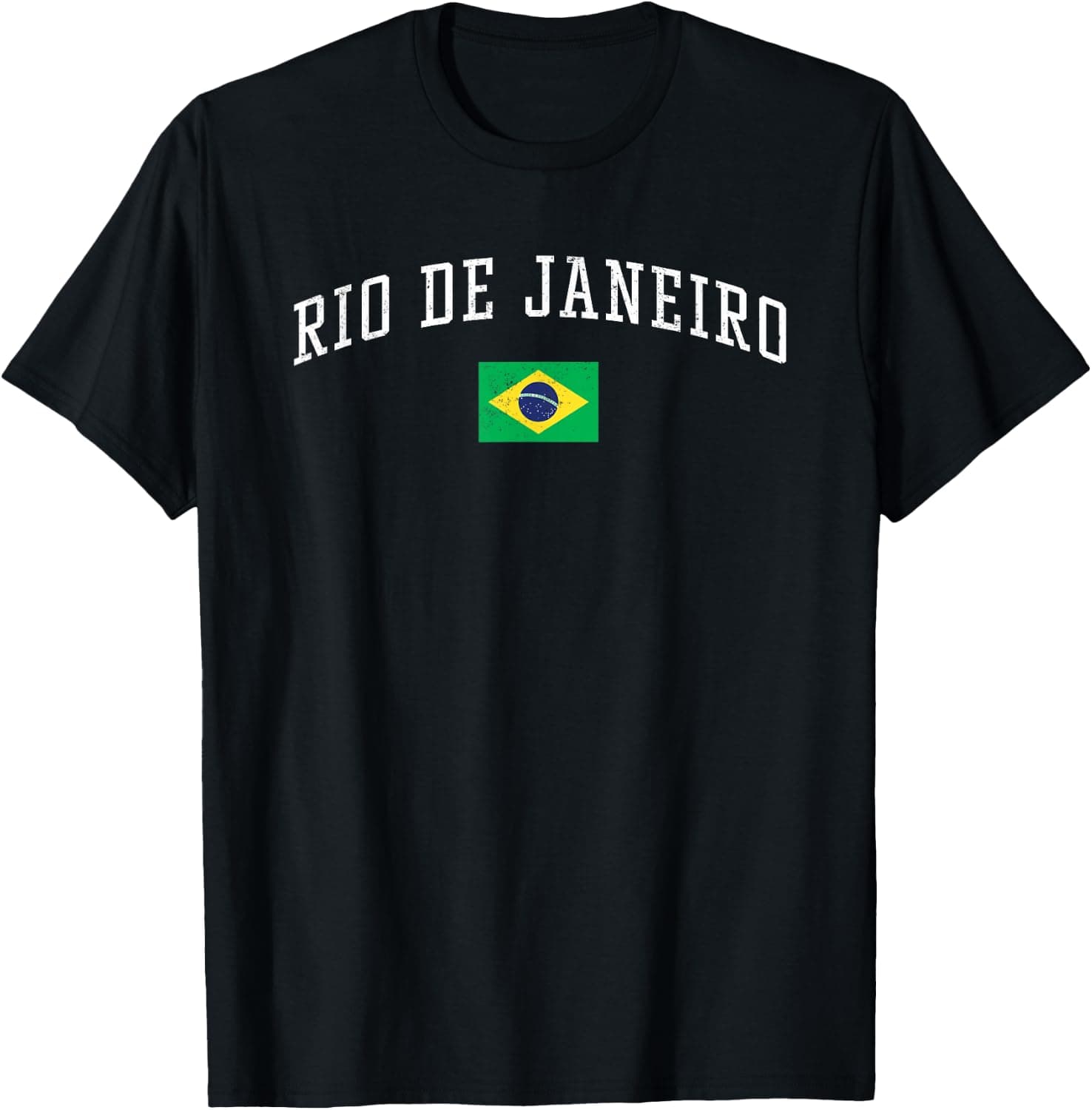 Vintage Rio de Janeiro Brasil Country Flag Souvenir Vacation — Brazil apparel design