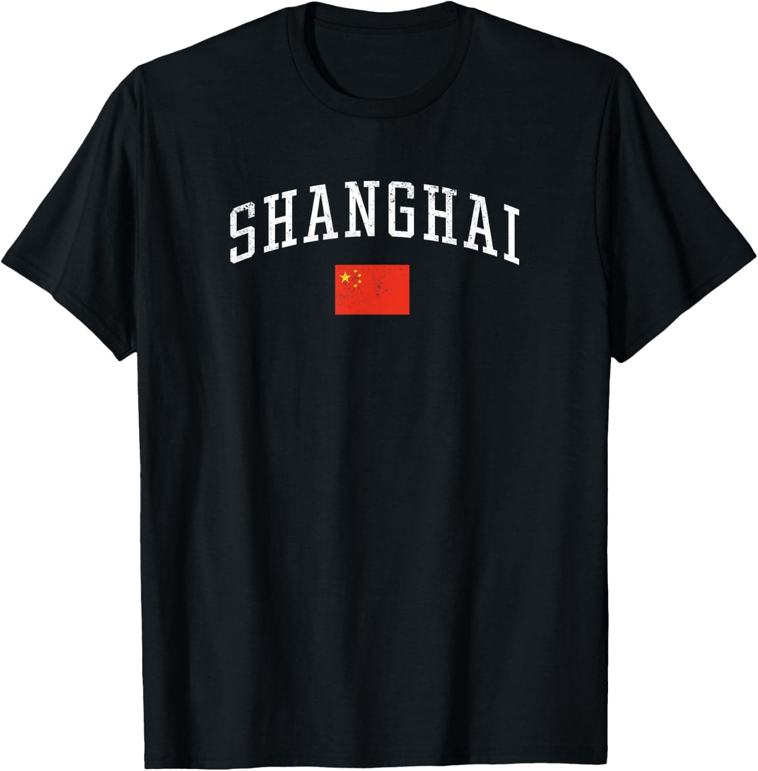 Vintage Shanghai China Country Flag Souvenir Vacation — China apparel design