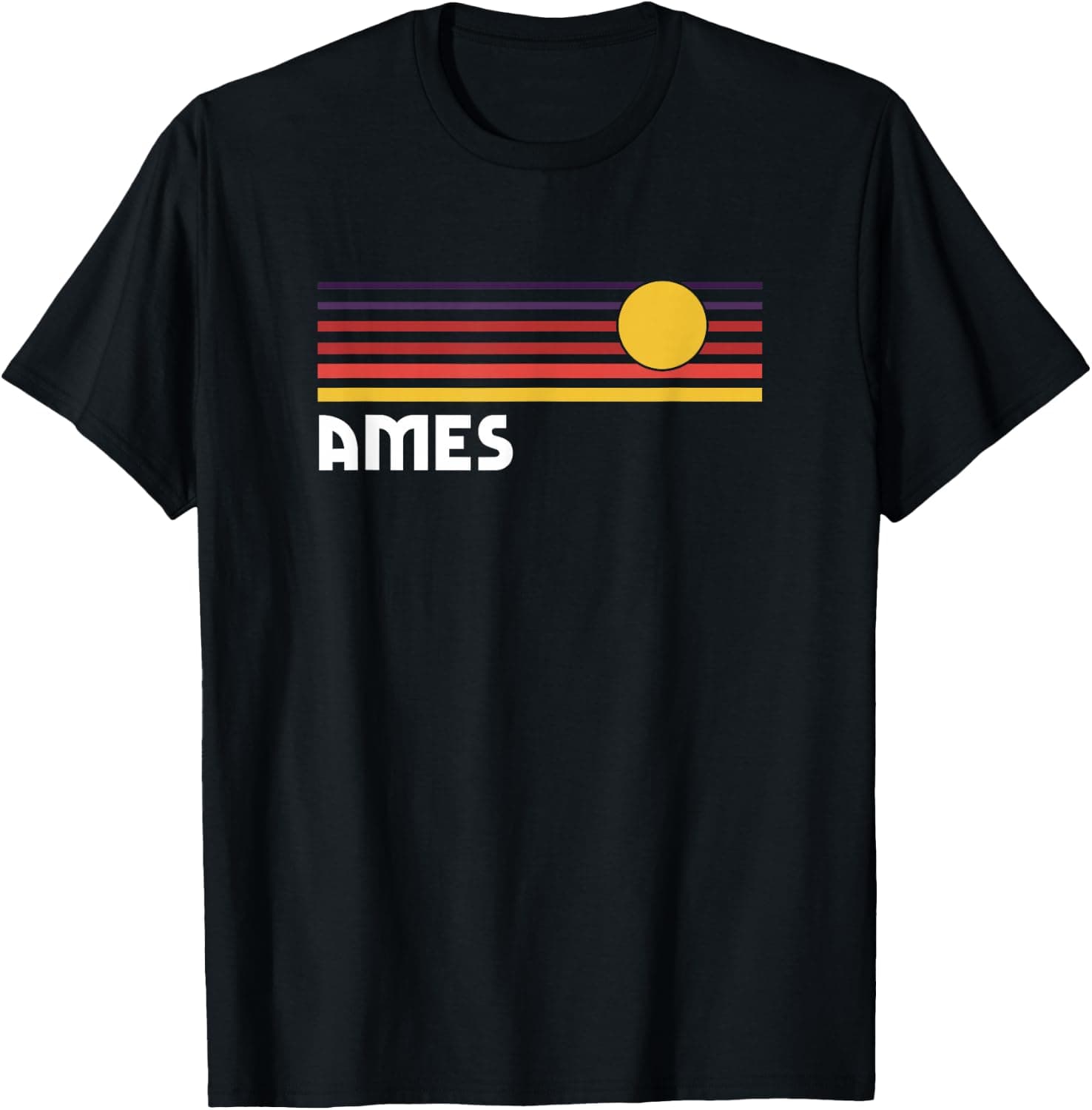 Ames Iowa Classic Retro Vintage Style Sunset City — USA apparel design