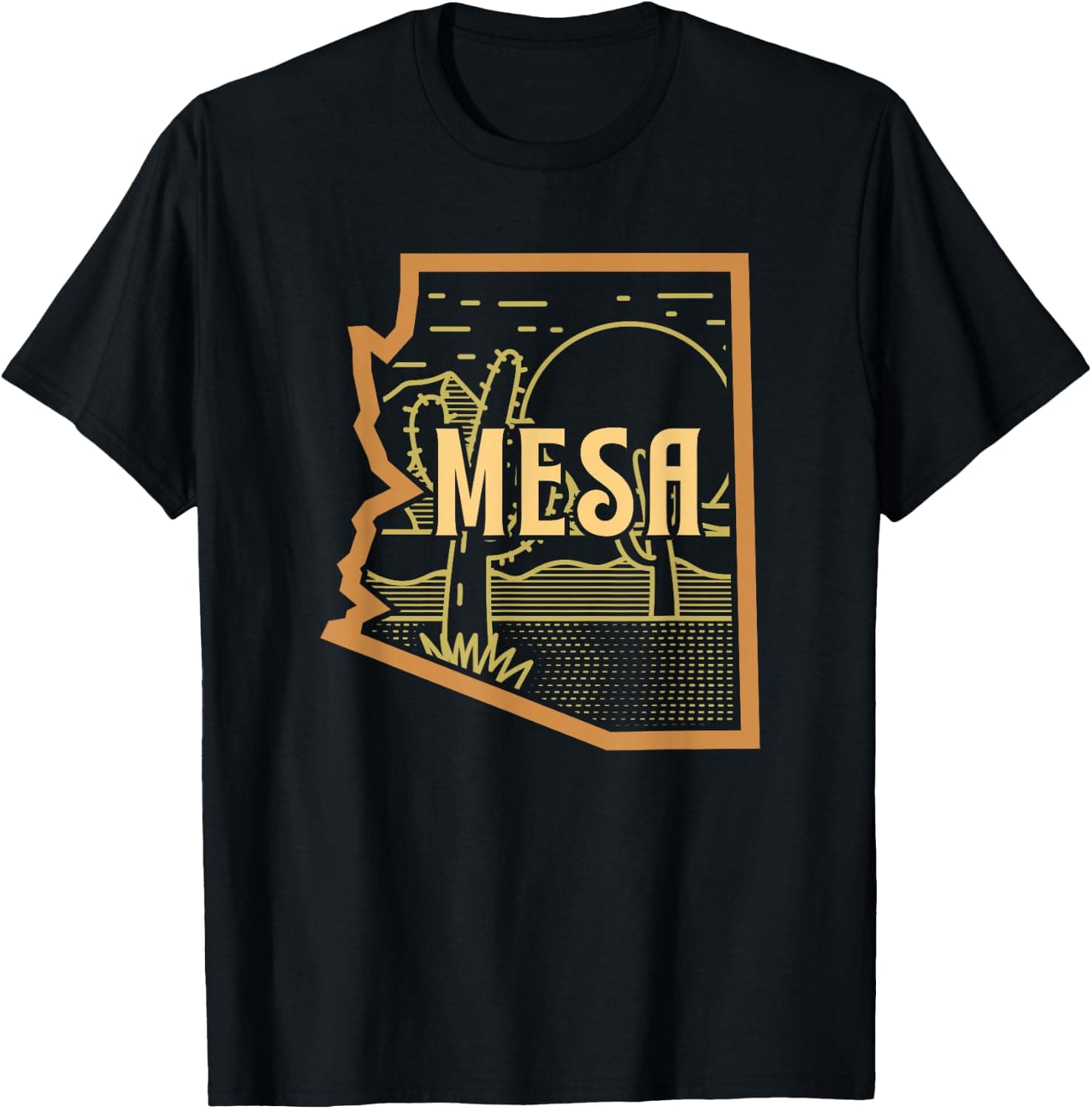Mesa Arizona (AZ) Prairie Landscape Graphic — USA apparel design