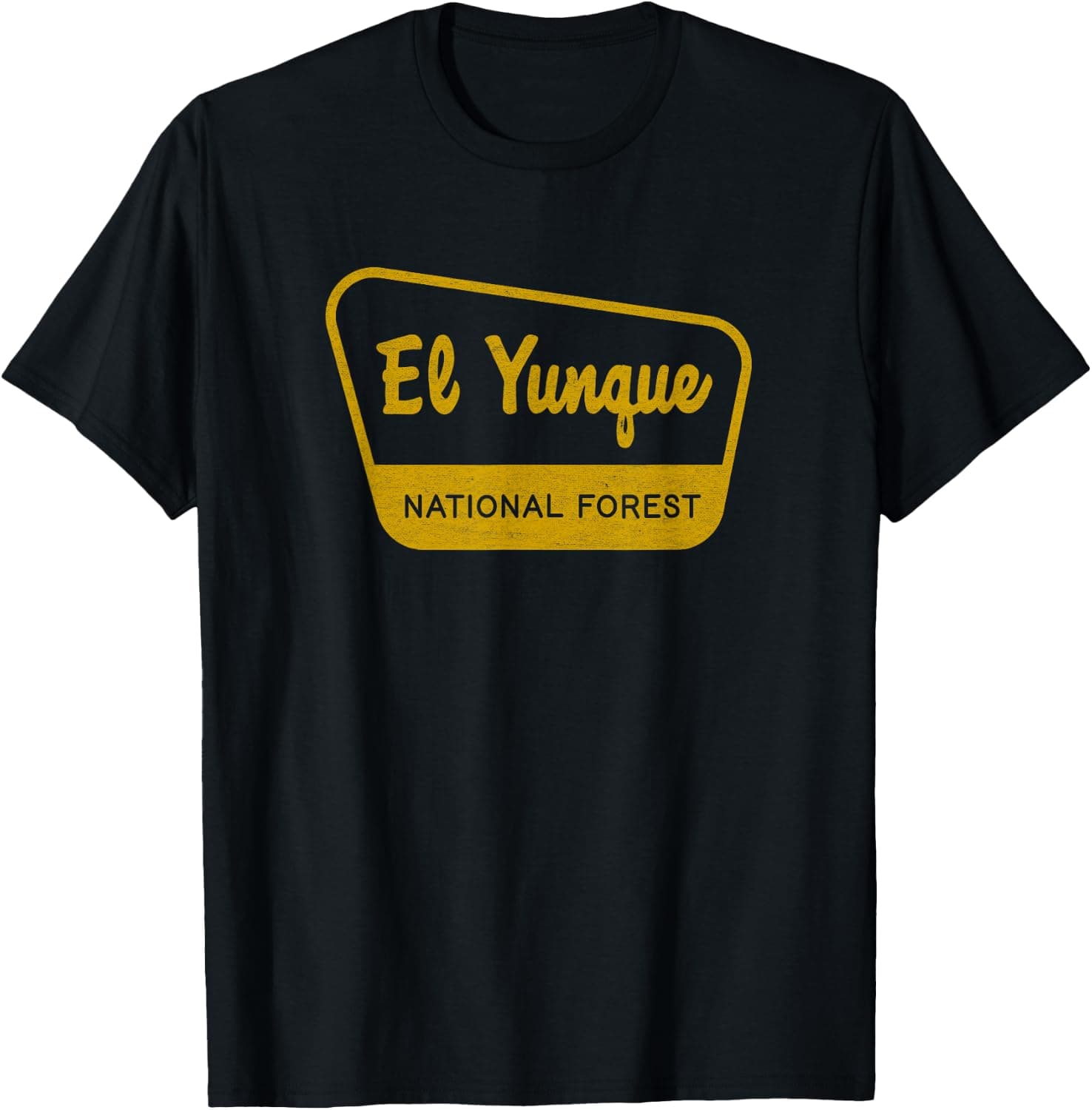 El Yunque National Forest Vintage Inspired Sign Graphic — National Forests apparel design