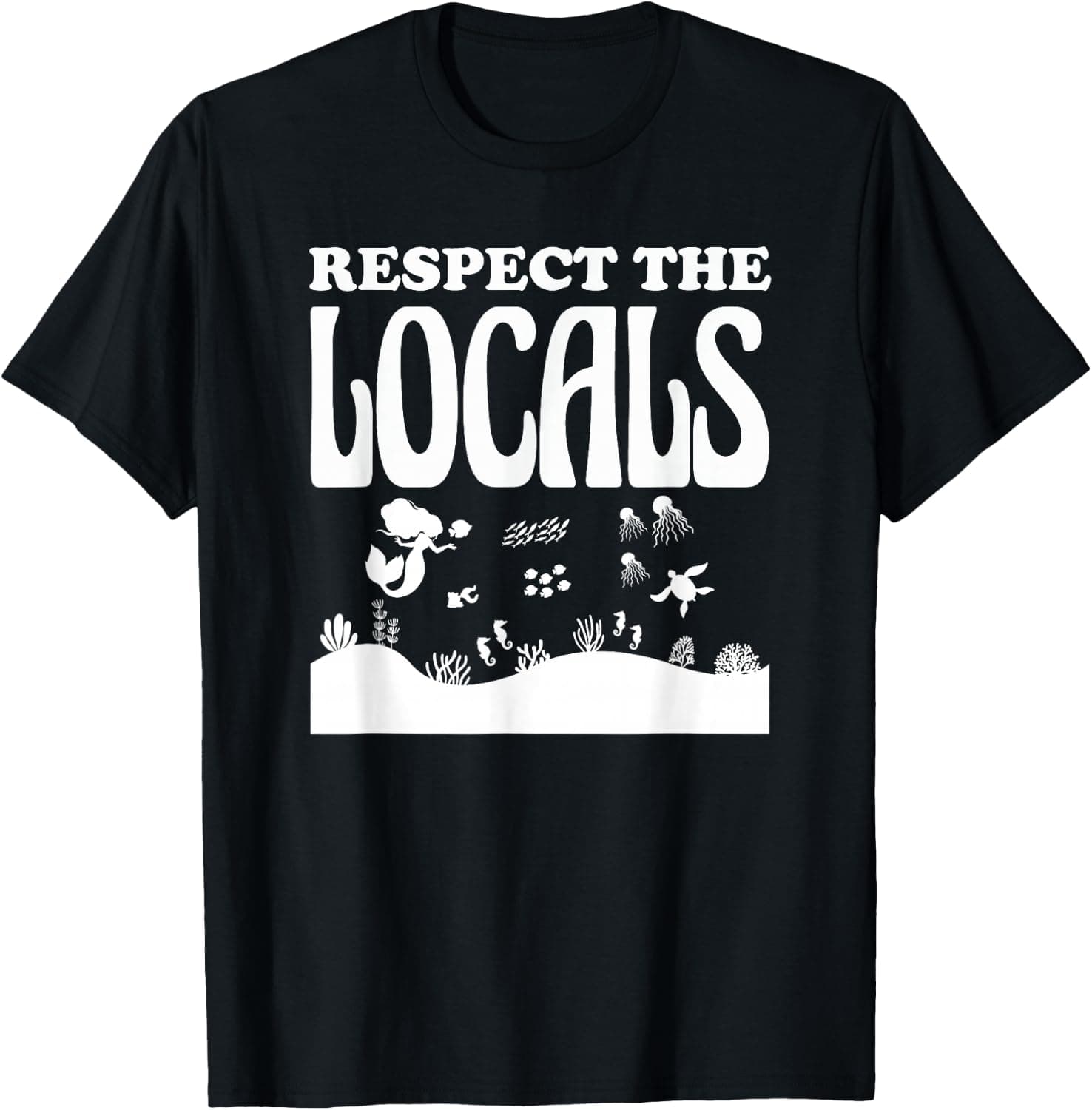 Retro Respect The Locals Summer Island Beach — Summer apparel design