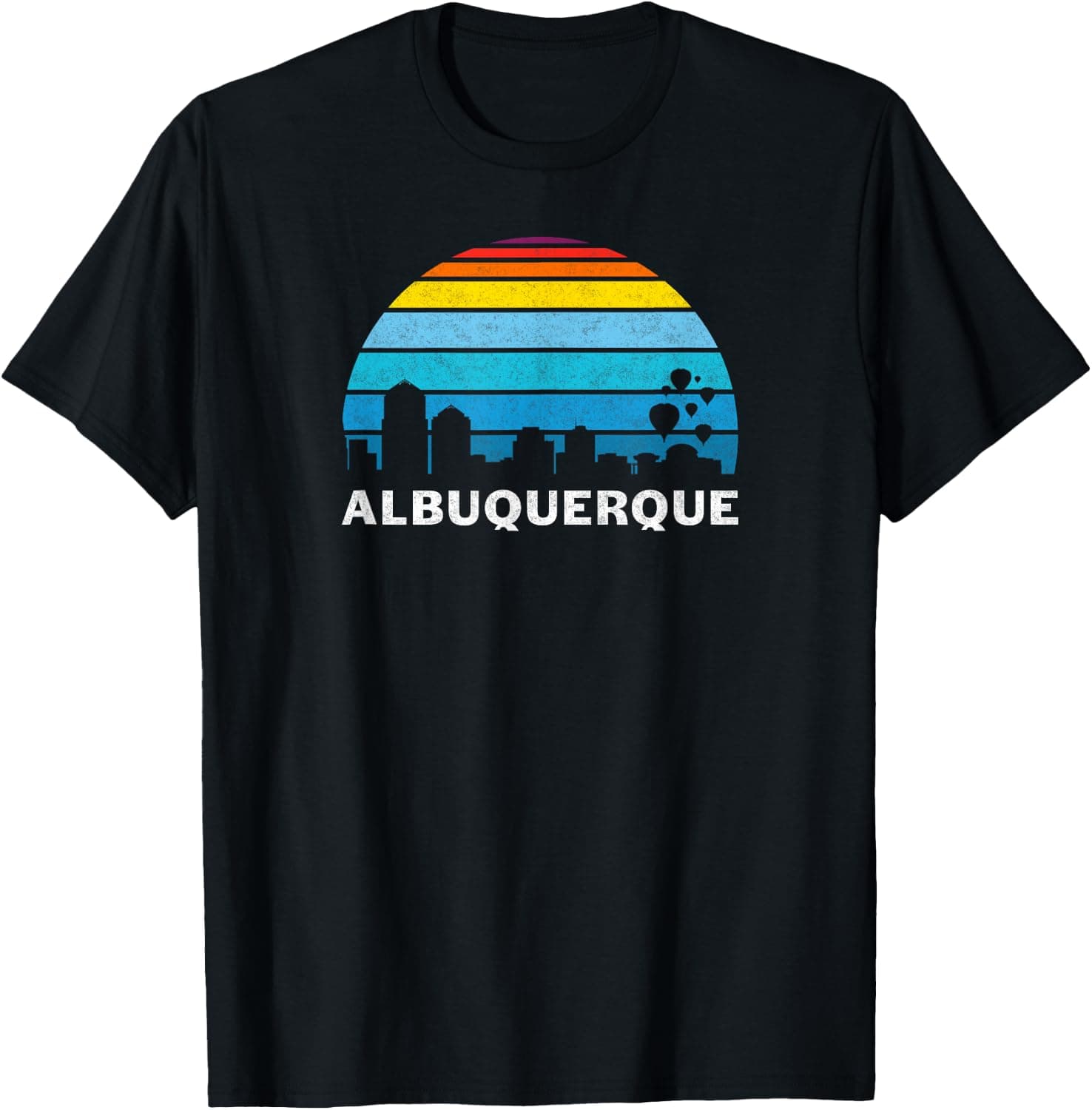 Vintage Albuquerque NM 505 Downtown Skyline Retro — Albuquerque apparel design