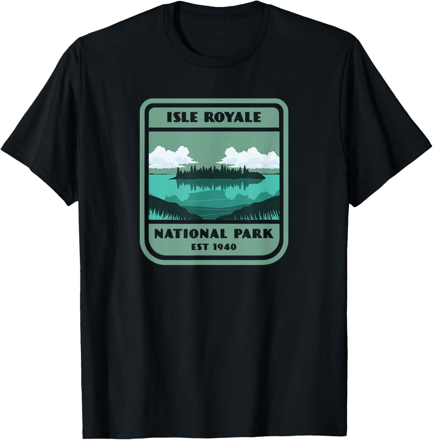 Isle Royale National Park Vintage Style Badge — Isle Royale National Park apparel design