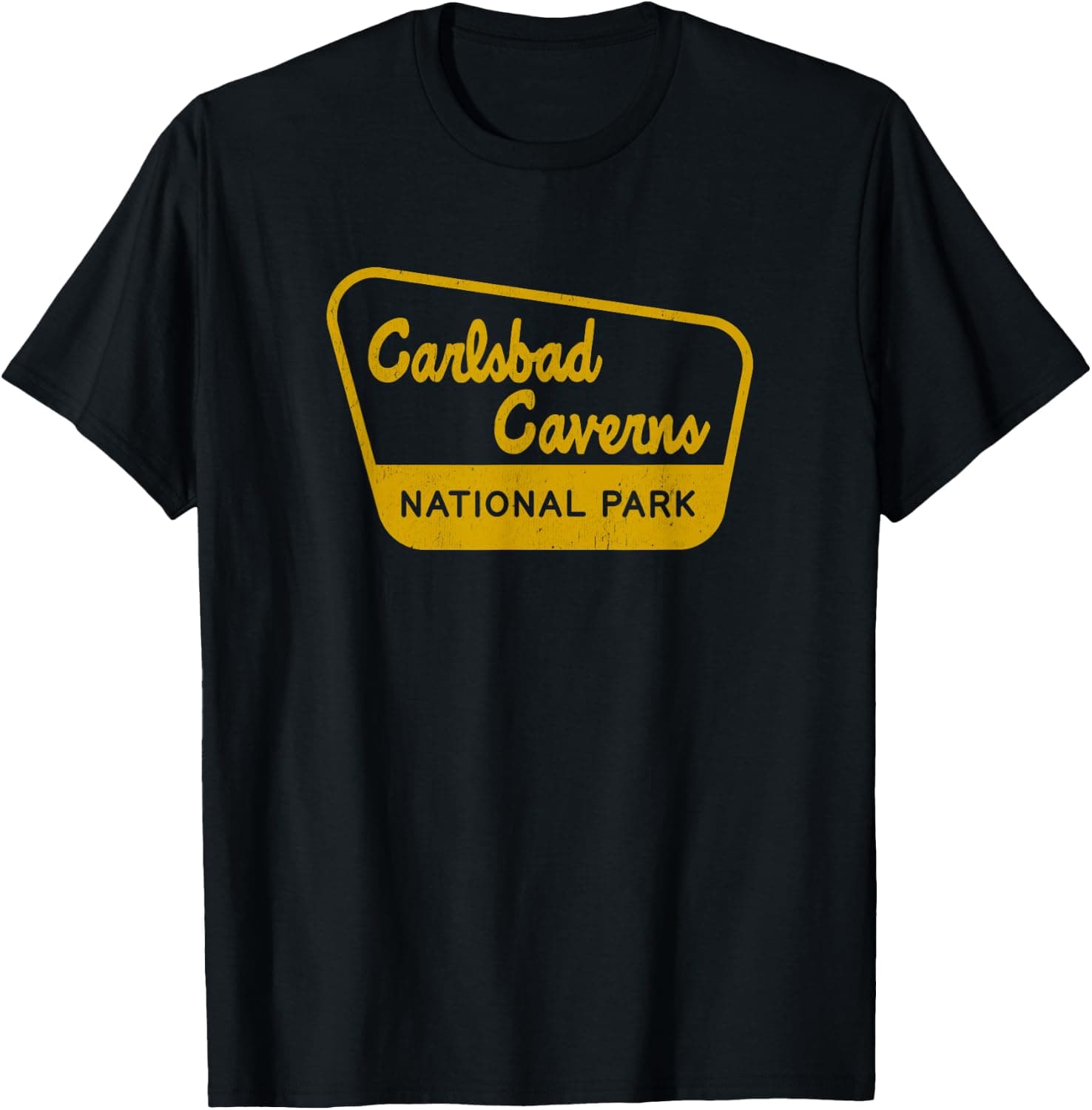 Carlsbad Caverns National Park Vintage Inspired Sign Graphic — Carlsbad Caverns National Park apparel design