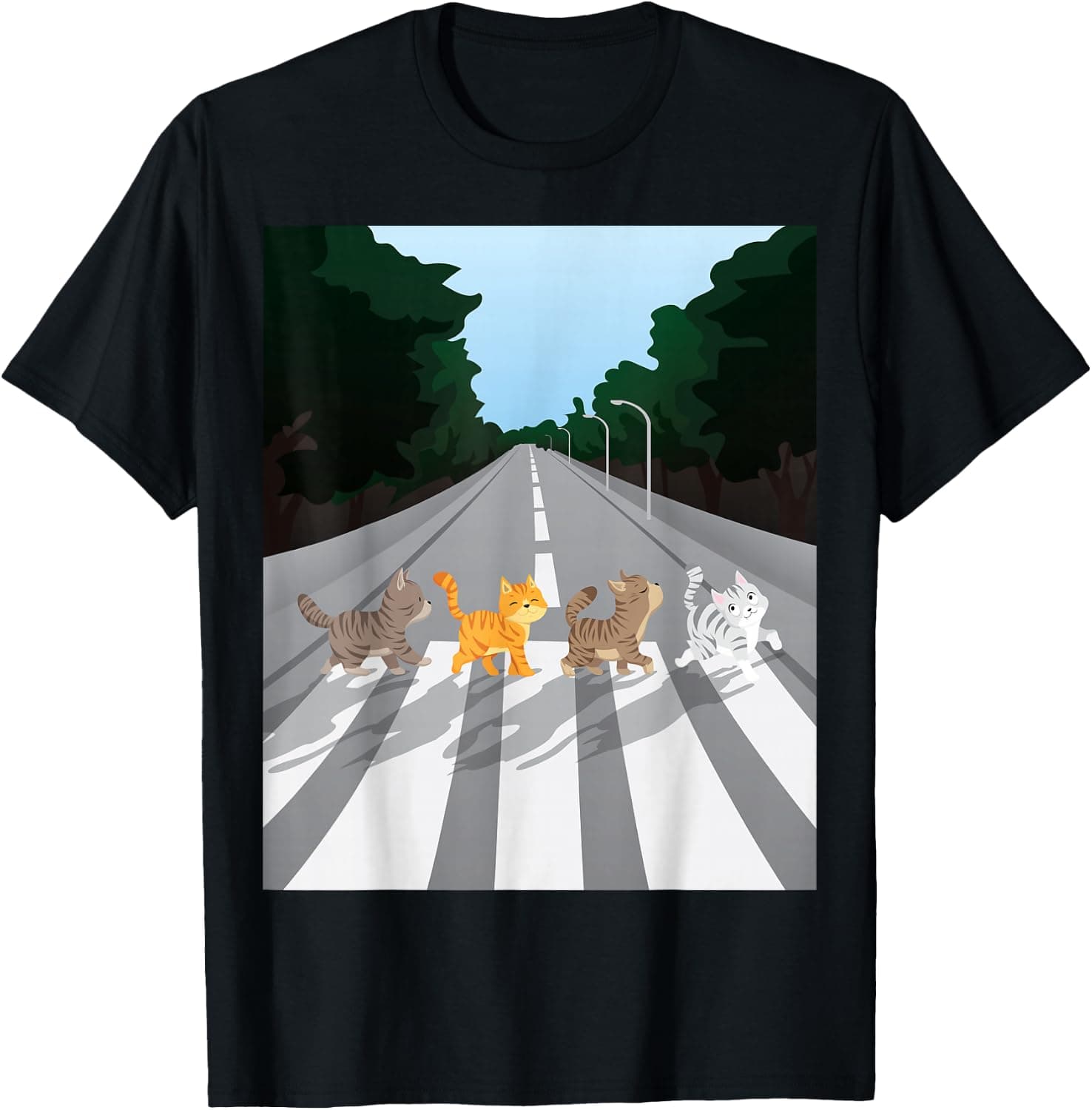 Funny Tabby Road Cat Parody — Cats apparel design