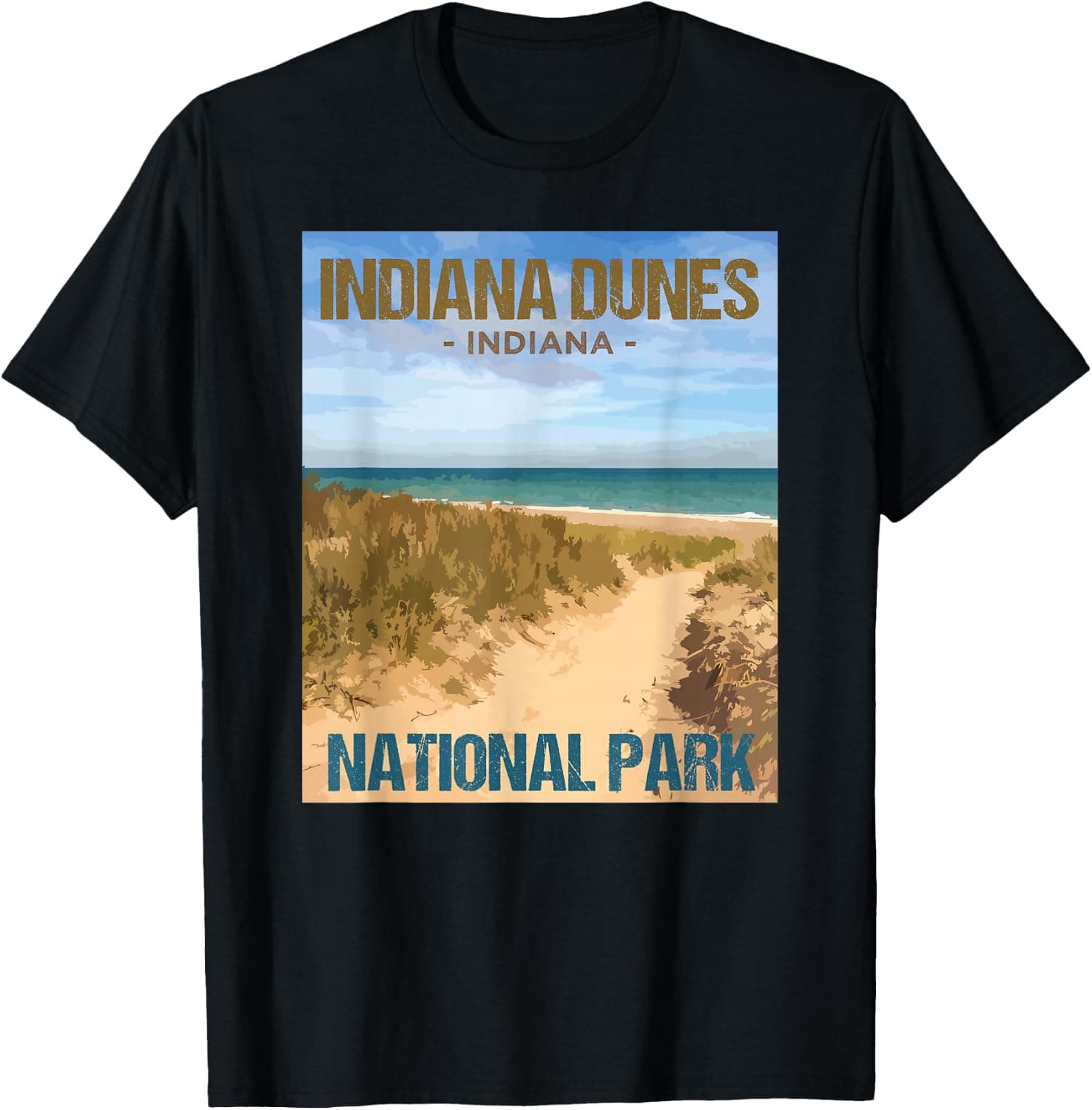 Indiana Dunes National Park Poster Design — Indiana Dunes National Park apparel design