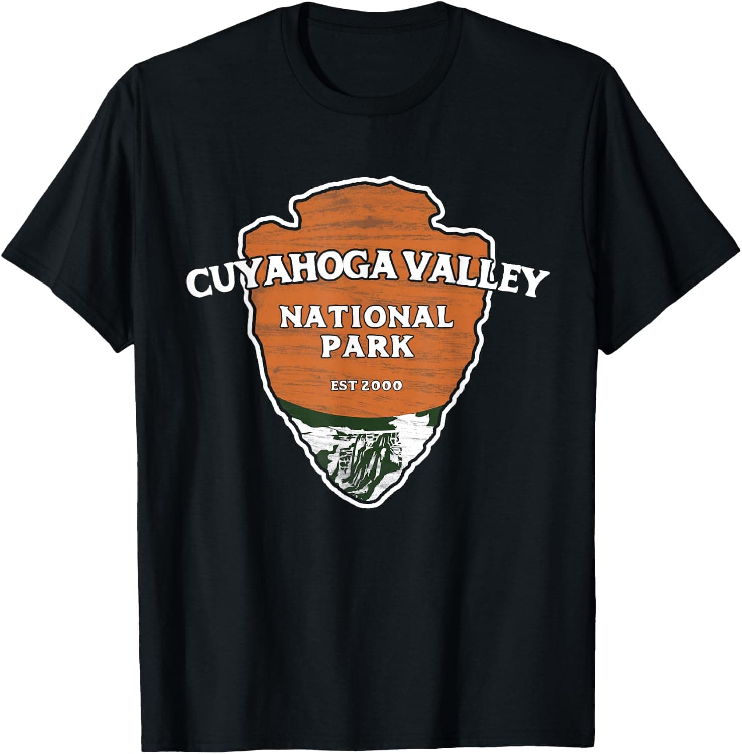 Cuyahoga Valley National Park Classic Style Arrowhead Sign — Cuyahoga Valley National Park apparel design