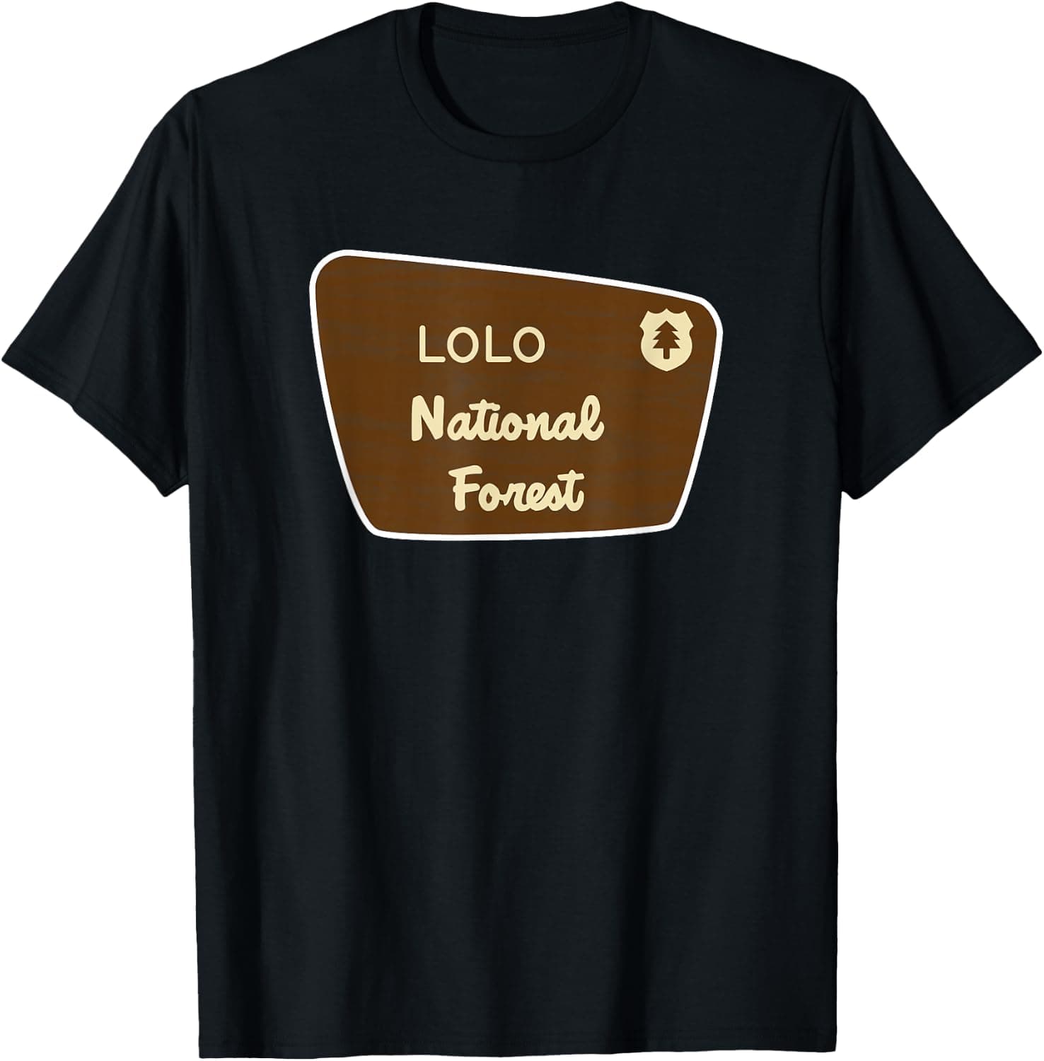 Lolo National Forest Sign Retro — National Parks apparel design