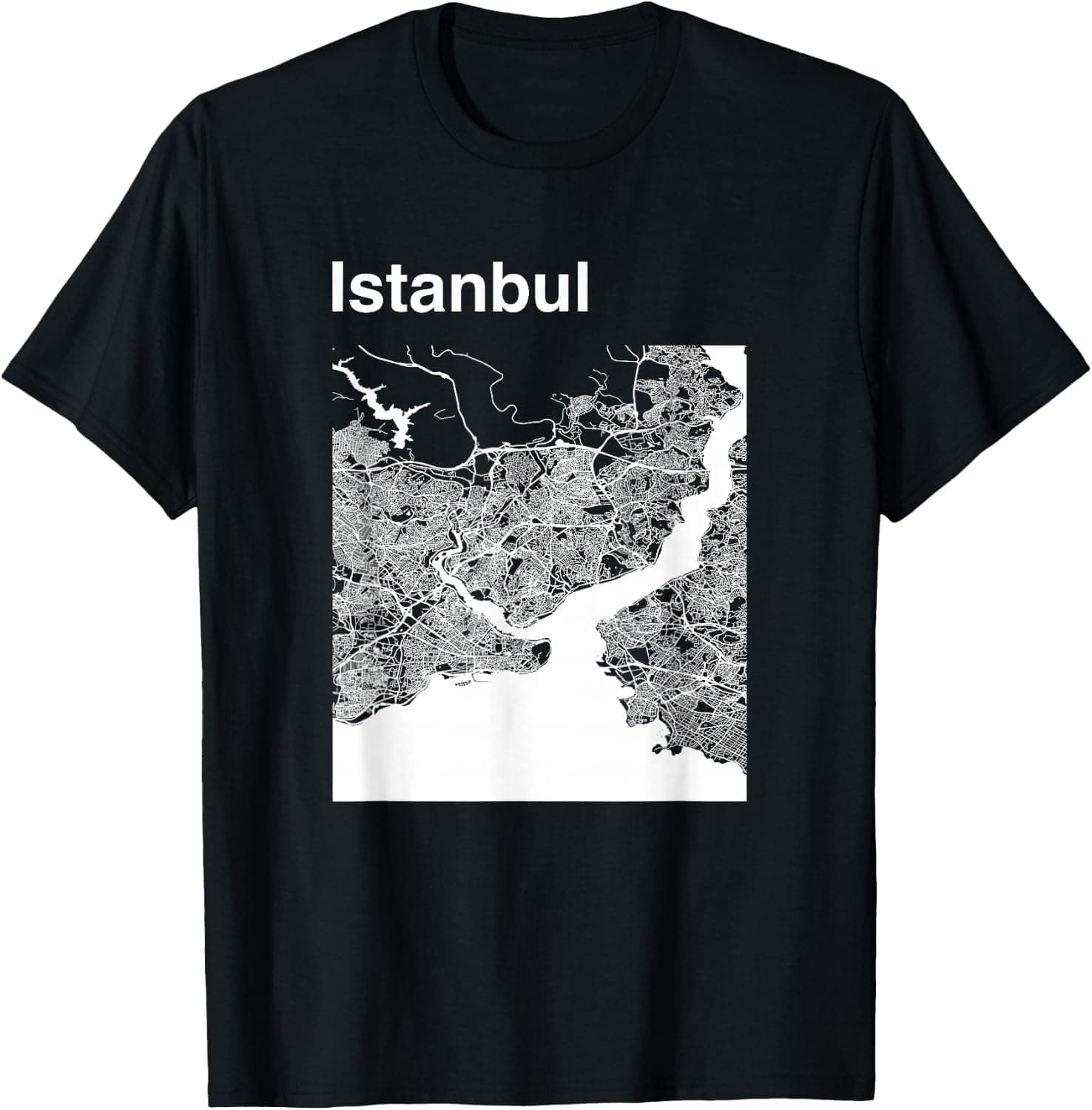 Istanbul Turkey Classic City Map Graphic — Turkey apparel design